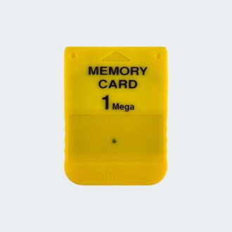 PlayStation 1 memory card geel third party