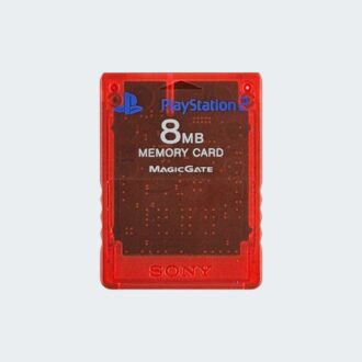 PlayStation 2 memory card rood