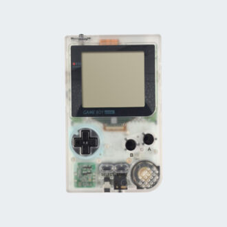 Game Boy Pocket console transparant wit