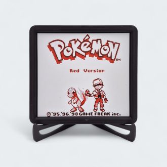 Retro game screenshot print Pokémon Red startscherm