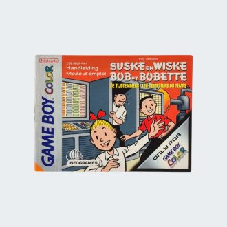 De Suske en Wiske: de Tijdremmers Game Boy Color handleiding