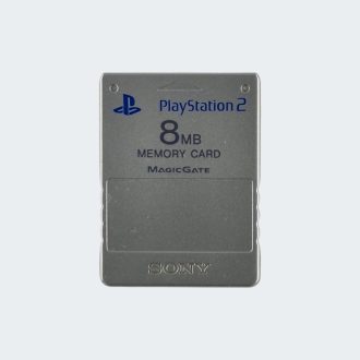 PlayStation 2 memory card zilver