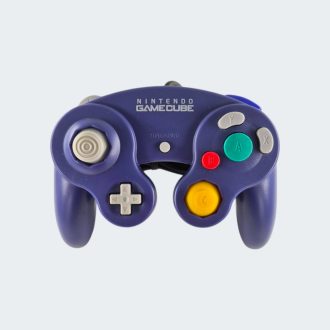 Nintendo GameCube controller parel wit indigo paars