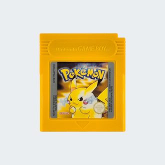 Pokémon Yellow Version Game Boy label licht vervaagd