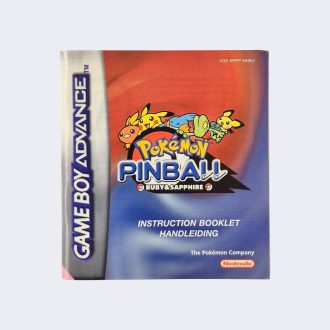 Pokémon Pinball: Ruby & Sapphire GBA handleiding