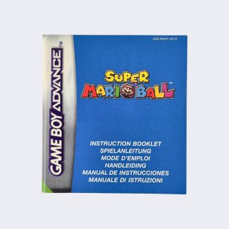 Super Mario Ball GBA handleiding uitstekend