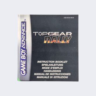Topgear Rally GBA handleiding