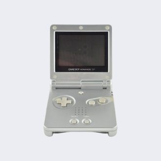 Game Boy Advance SP console zilver goed